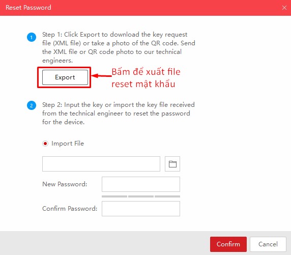 Quy trinh khoi phuc mat khau hikvision 2