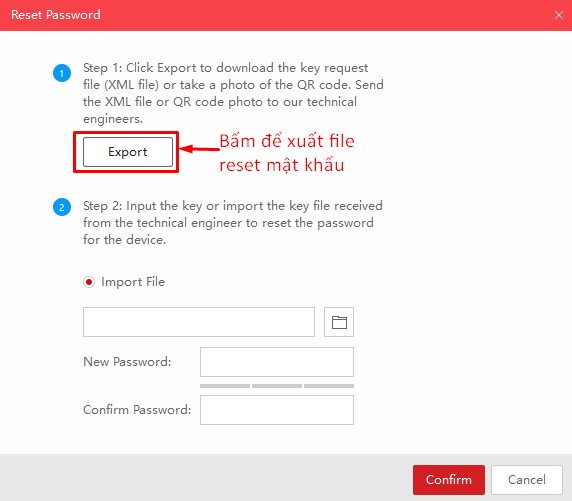 Quy trinh khoi phuc mat khau hikvision 2