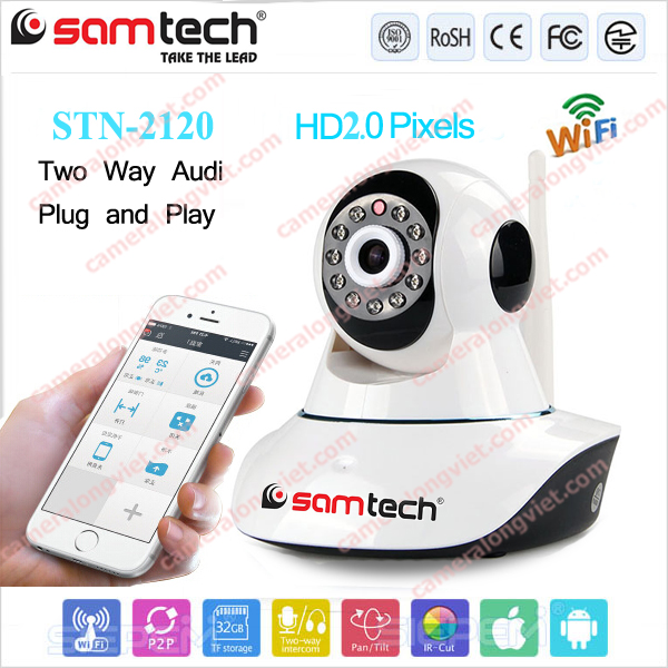 CAMERA IP Wifi FullHD 2.0MP SAMTECH STN-2120